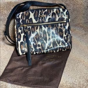 Kate Spade Leopard Print Faux Leather Cross Body